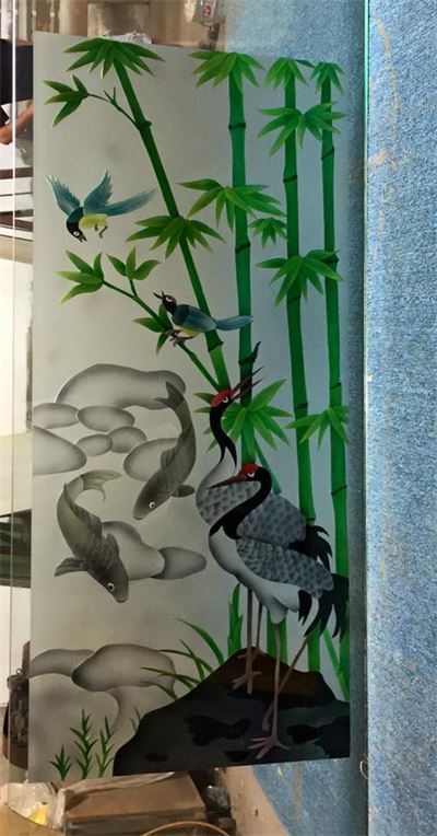 Tổng hợp mẫu tranh kính xuân hạ thu đông