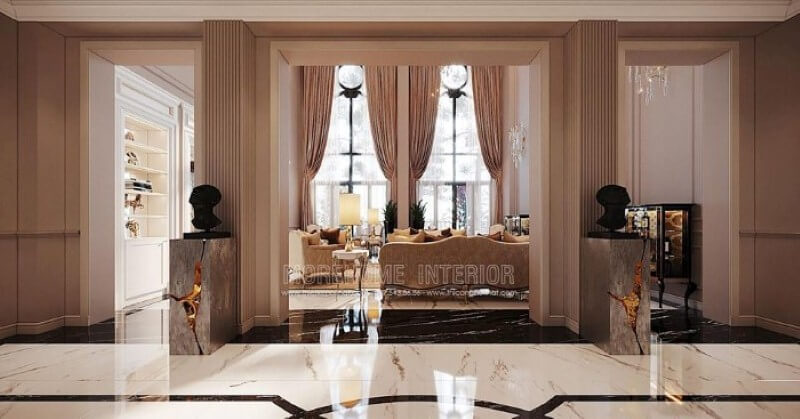 Đá lát nền đẹp cao cấp cho biệt thự Vinhomes Imperia Hải Phòng. Mẫu nội thất biệt thự đẹp