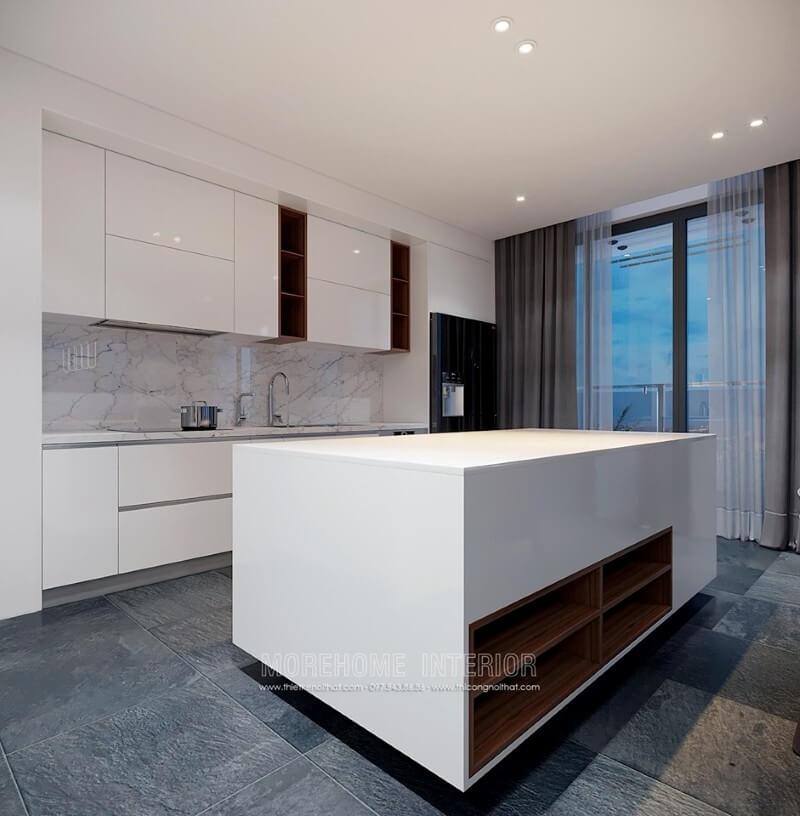 Mẫu nội thất phòng bếp hiện đại và tiện nghi tạo nguồn cảm hứng nấu nướng cho những người nội trợ trong gia đình Thiết kế nhà bếp tiện nghi
